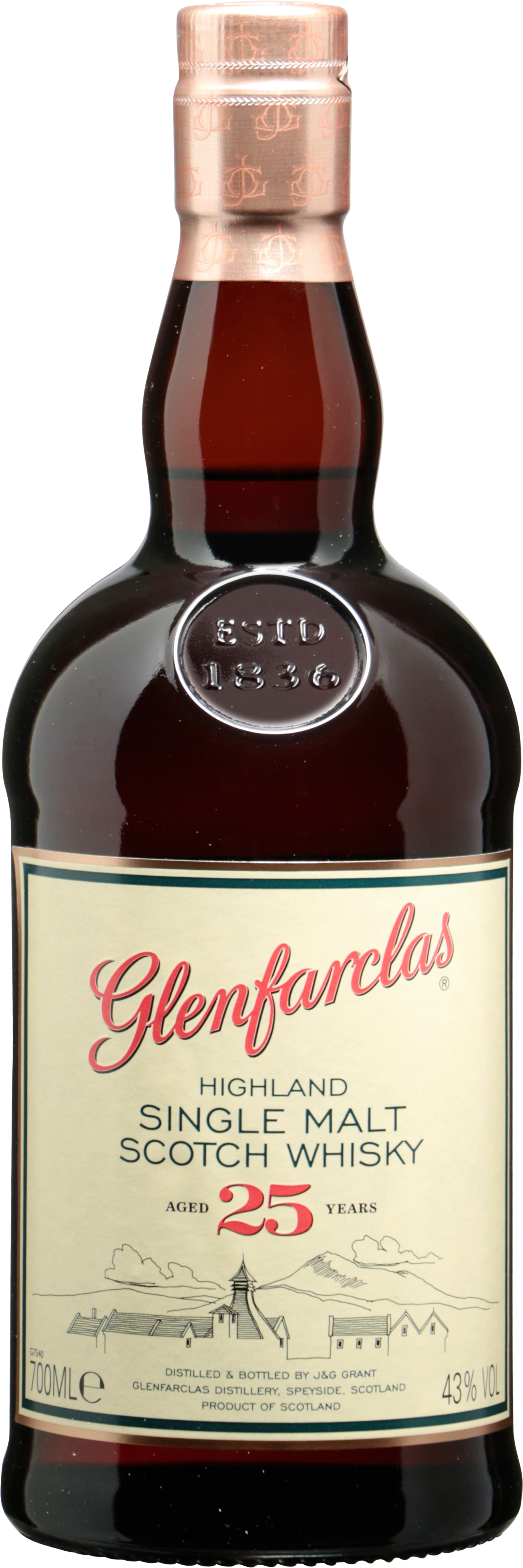 25 years Highland Single Malt Scotch Whisky