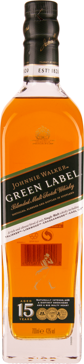 Green Label Blended Malt Scotch Whisky 15years